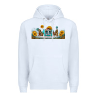 White american football mom libbey glass Premium Hoodie - BundleAndBundleShop