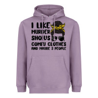 Lavender i like murder shows comfy clothes and maybe 3 peop Heavyweight Hoodie - MaliasSmallBusiness