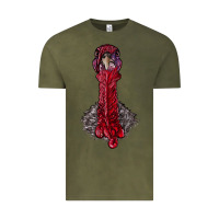 Vintage Olive gobble head Vintage Tee - RanaPortraitStore