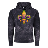Cloud Black mardi gras fleur de lis Vintage Hoodie - RanaPortraitStore