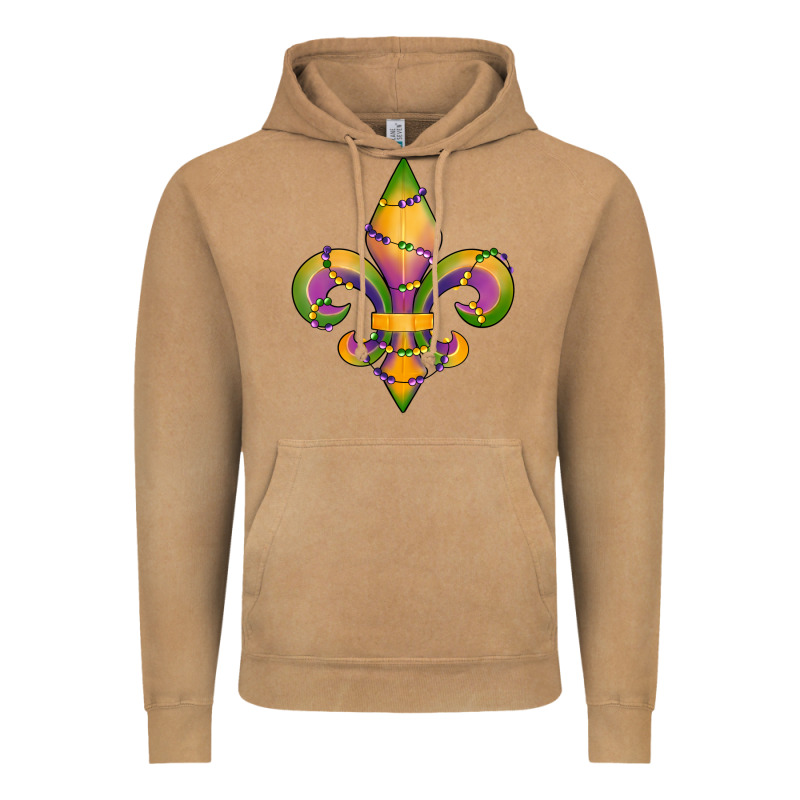 Mardi Gras Fleur De Lis Vintage Hoodie by RanaPortraitStore | Teevron