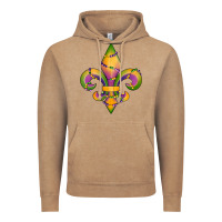 Vintage Coffee mardi gras fleur de lis Vintage Hoodie - RanaPortraitStore