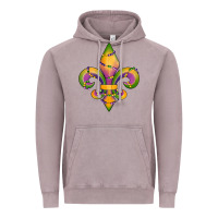 Vintage Zinc mardi gras fleur de lis Vintage Hoodie - RanaPortraitStore