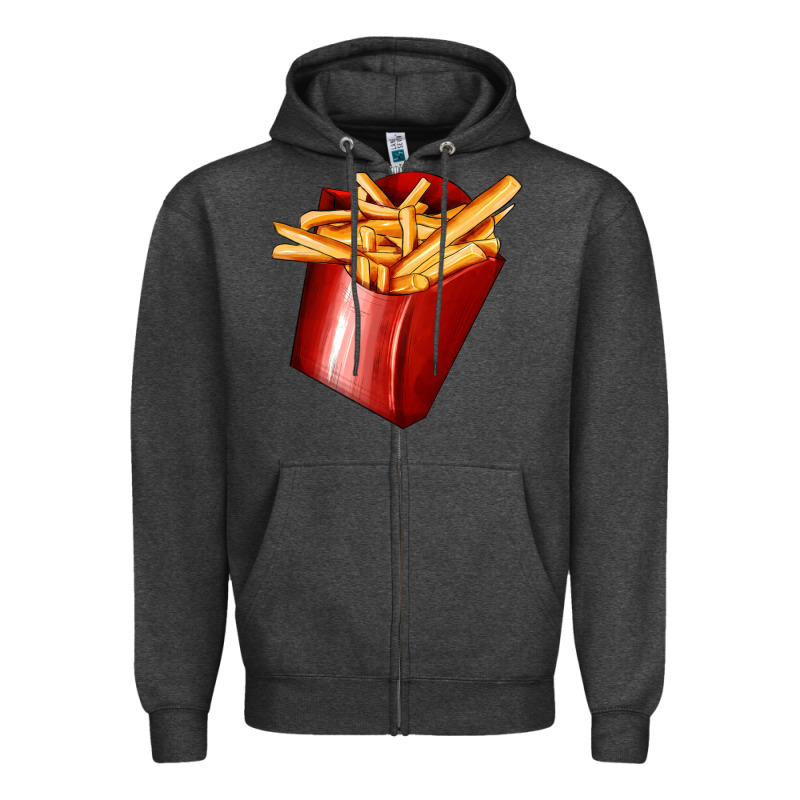 French Fries Zipper Hoodie by AdoDesignShop | Teevron