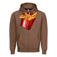 Chestnut french fries Zipper Hoodie - AdoDesignShop