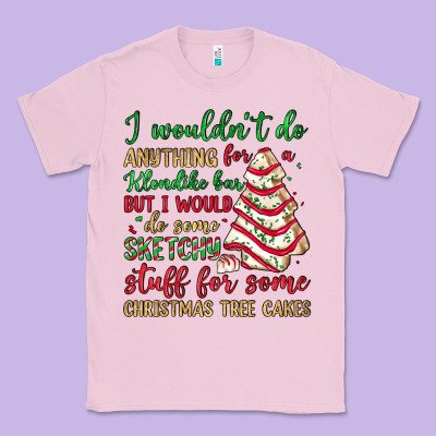Sketchy Stuff For Some Christmas Tree Cakes Classic Tee Designed By Jahusdesignshop