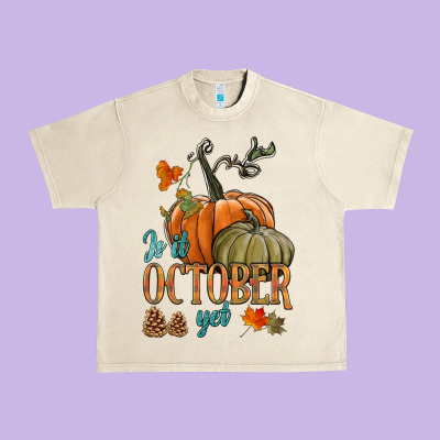 Is It October Yet Urban Heavy Tee Designed By Hra Design Shop