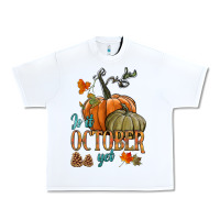 White is it october yet Urban Heavy Tee - HRA Design Shop
