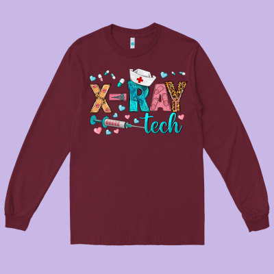 X Ray Tech Long Sleeve Tee Designed By Bundleandbundleshop