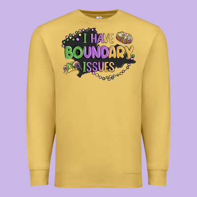 ı Have Boundary ıssues Premium Sweatshirt Designed By Maliassmallbusiness