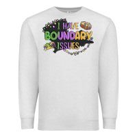 Oatmeal Heather ı have boundary ıssues Premium Sweatshirt - MaliasSmallBusiness