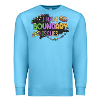 Ocean Blue ı have boundary ıssues Premium Sweatshirt - MaliasSmallBusiness