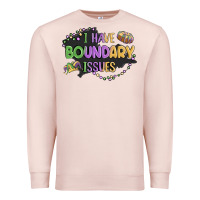Pale Pink ı have boundary ıssues Premium Sweatshirt - MaliasSmallBusiness