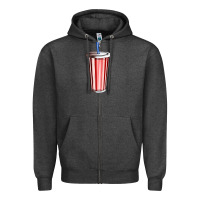 Charcoal Heather coke Zipper Hoodie - AdoDesignShop