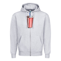Heather Grey coke Zipper Hoodie - AdoDesignShop