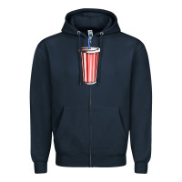 Navy coke Zipper Hoodie - AdoDesignShop