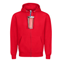 Red coke Zipper Hoodie - AdoDesignShop
