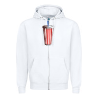 White coke Zipper Hoodie - AdoDesignShop