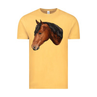 Vintage Mustard horse Vintage Tee - RanaPortraitStore