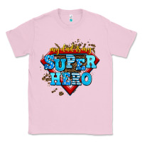 Bubblegum Pink my dad is my super hero Classic Tee - AdoDesignShop