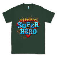 Sports Green my dad is my super hero Classic Tee - AdoDesignShop
