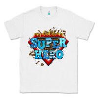 White my dad is my super hero Classic Tee - AdoDesignShop