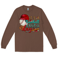 Chestnut it's a baseball kinda day Long Sleeve Tee - BundleAndBundleShop
