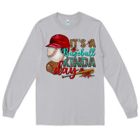Moon Dust it's a baseball kinda day Long Sleeve Tee - BundleAndBundleShop