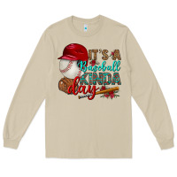 Mushroom it's a baseball kinda day Long Sleeve Tee - BundleAndBundleShop