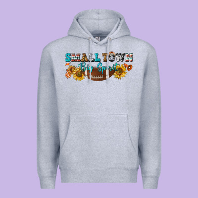 Small Town Big Spirit Premium Hoodie Designed By Bundleandbundleshop