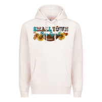 Pale Pink small town big spirit Premium Hoodie - BundleAndBundleShop