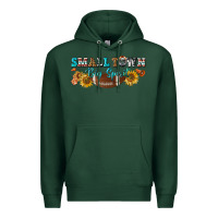 Sports Green small town big spirit Premium Hoodie - BundleAndBundleShop