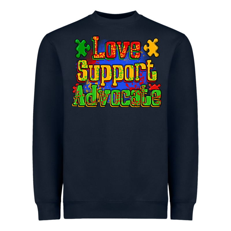 Love Support Advocate Heavyweight Sweatshirt by Zillion Design Studio | Teevron