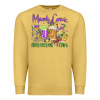 Antique Gold mardi gras drinking team Premium Sweatshirt - MaliasSmallBusiness