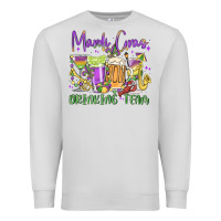 Dove Grey mardi gras drinking team Premium Sweatshirt - MaliasSmallBusiness