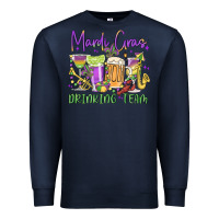 Navy mardi gras drinking team Premium Sweatshirt - MaliasSmallBusiness
