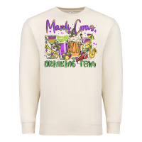 Sandshell mardi gras drinking team Premium Sweatshirt - MaliasSmallBusiness