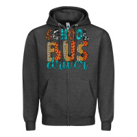Charcoal Heather school bus driver Zipper Hoodie - Artiststas