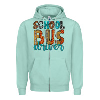 Seafoam school bus driver Zipper Hoodie - Artiststas