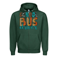 Sports Green school bus driver Zipper Hoodie - Artiststas