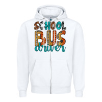 White school bus driver Zipper Hoodie - Artiststas