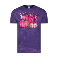 Cloud Purple Breast Cancer We Wear Pink with Pumpkin and Ribbon Vintage Tee - texasbilliewilder