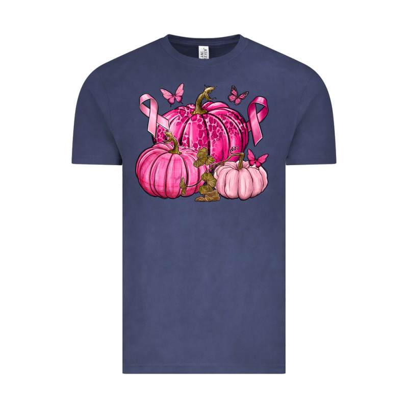 Breast Cancer We Wear Pink With Pumpkin And Ribbon Vintage Tee by texasbilliewilder | Teevron