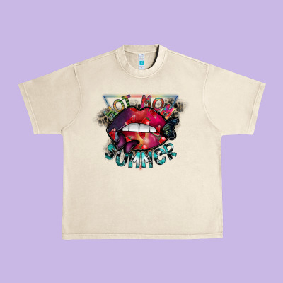 Hot Mom Summer Urban Heavy Tee Designed By Sublimationcraftshop