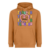 Meerkat teacher and pencil heart Heavyweight Hoodie - MaliasSmallBusiness