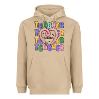 Mushroom teacher and pencil heart Heavyweight Hoodie - MaliasSmallBusiness