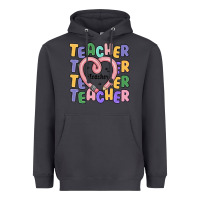 Smoke teacher and pencil heart Heavyweight Hoodie - MaliasSmallBusiness