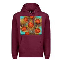 Burgundy western basketball Premium Hoodie - AdoDesignShop