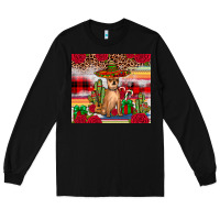 Black Chihuahua Christmas Long Sleeve Tee - JahusDesignShop
