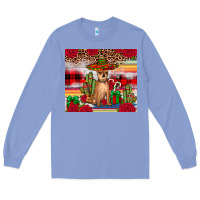 Colony Blue Chihuahua Christmas Long Sleeve Tee - JahusDesignShop